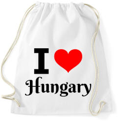 printfashion I love Hungary - Sportzsák, Tornazsák - Fehér (10545013)