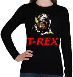 printfashion T-REX - Női hosszú ujjú póló - Fekete (1515457)