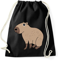 printfashion Capybara - Sportzsák, Tornazsák - Fekete (13605496)