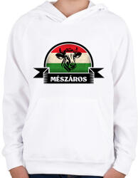 printfashion Magyaros mészáros - Gyerek kapucnis pulóver - Fehér (15812321)