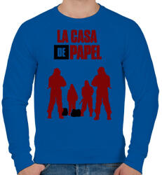 printfashion LCDP - Férfi pulóver - Királykék (2492445)