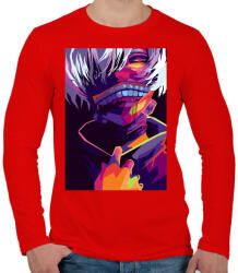 printfashion Tokyo Ghoul - Férfi hosszú ujjú póló - Piros (5132508)