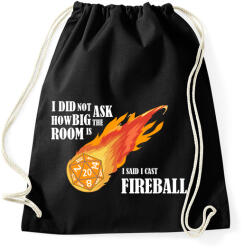 printfashion I said I cast Fireball - Sportzsák, Tornazsák - Fekete (4946739)
