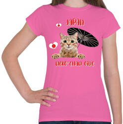 printfashion Cicc-cicc - Japan - Női póló - Rózsaszín (7583429)