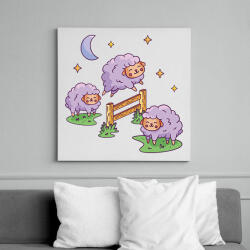 printfashion Bárányok - Vászonkép - Fehér (13026740)