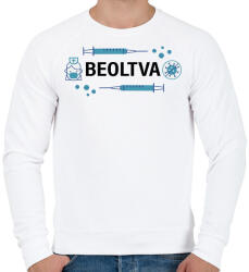 printfashion Beoltva - covid 19 - Férfi pulóver - Fehér (4756525)