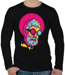 printfashion Hipszter - Férfi hosszú ujjú póló - Fekete (1602836)