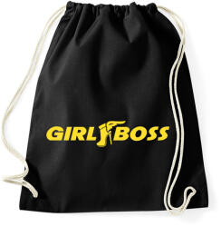 printfashion Girl Boss - Sportzsák, Tornazsák - Fekete (1052407)