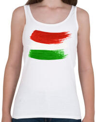 printfashion Magyar zászló - Női atléta - Fehér (16184121)