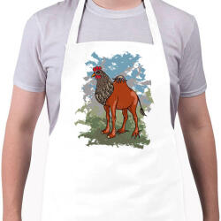 printfashion A kendermagos teve - Kötény - Fehér (5690942)