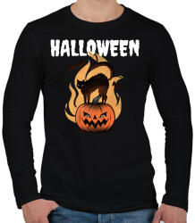 printfashion HALLOWEEN - Férfi hosszú ujjú póló - Fekete (9471363)