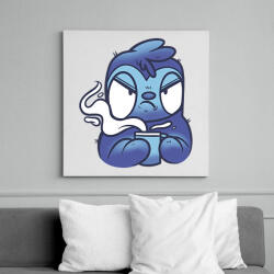 printfashion Lajhár kávéval - Vászonkép - Fehér (7564288)