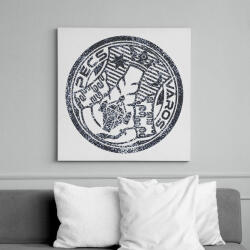 printfashion Pécs város - Vászonkép - Fehér (6622773)