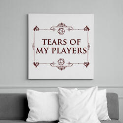 printfashion Tears of my Players (fehér) - Vászonkép - Fehér (6632281)
