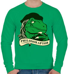 printfashion Bölcs raptor - Férfi pulóver - Zöld (1460553)
