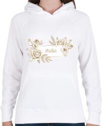 printfashion Anikó - Női kapucnis pulóver - Fehér (2831733)
