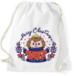 printfashion Karácsonyi süni - Sportzsák, Tornazsák - Fehér (5543098)