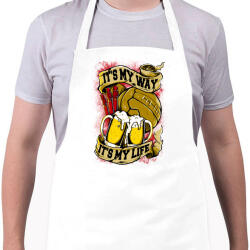 printfashion Az én szenvedélyem - Kötény - Fehér (4899575)