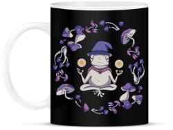 printfashion Béka és magic mushrooms - Bögre - Fekete (5642676)