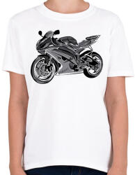 printfashion yamaha r6 - Gyerek póló - Fehér (2928002)