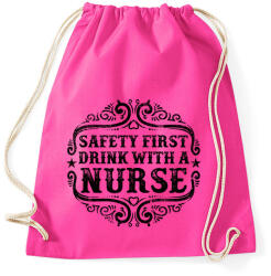 printfashion Igyál a nővérrel - Sportzsák, Tornazsák - Fukszia (145783)