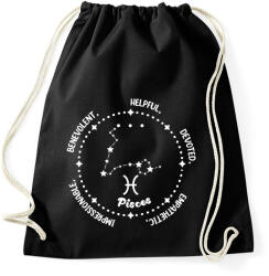 printfashion Halak tulajdonságok - Sportzsák, Tornazsák - Fekete (8530610)