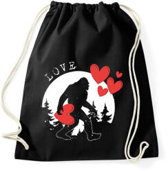 printfashion Szerelmes Nagyláb - Sportzsák, Tornazsák - Fekete (11726542)