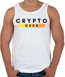 printfashion crypto geek - Férfi atléta - Fehér (2560961)