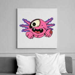 printfashion Zombi Axolotl - Vászonkép - Fehér (15993542)