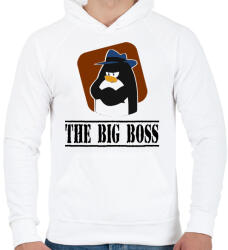 printfashion bigboss - Férfi kapucnis pulóver - Fehér (1126415)