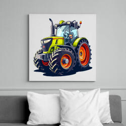 printfashion Traktor - Vászonkép - Fehér (16166033)