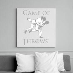 printfashion Game of Throws Judo Jiu-Jitsu - Vászonkép - Fehér (6623156)
