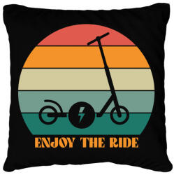printfashion Enjoy the ride - Párnahuzat, Díszpárnahuzat - Fekete (13822791)