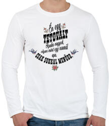 printfashion Én egy tetovált apuka vagyok. . - Férfi hosszú ujjú póló - Fehér (283897)