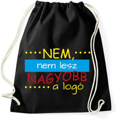 printfashion Nagyobb logó - Sportzsák, Tornazsák - Fekete (12690084)