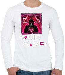 printfashion Squid game art - nyerd meg az életed 01 - Férfi hosszú ujjú póló - Fehér (5514232)