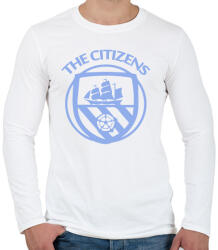 printfashion Man City - Férfi hosszú ujjú póló - Fehér (1694791)