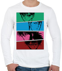 printfashion yu yu hakusho - Férfi hosszú ujjú póló - Fehér (1759632)