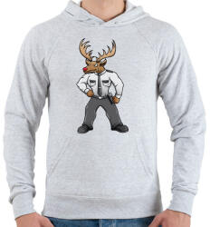 printfashion Santa Security - Férfi kapucnis pulóver - Sport szürke (864659)