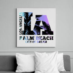 printfashion Los angeles - Vászonkép - Fehér (6635302)