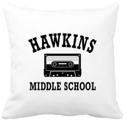 printfashion Hawkins Middle School - Fekete - Párnahuzat, Díszpárnahuzat - Fehér (1759977)