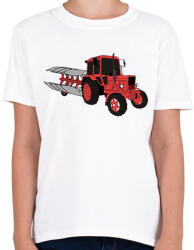 printfashion traktor - Gyerek póló - Fehér (5758176)