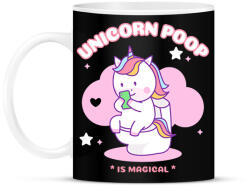 printfashion UNICORN POOP - Bögre - Fekete (11597990)