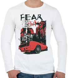 printfashion Autó - Férfi hosszú ujjú póló - Fehér (1652575)