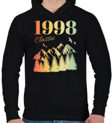 printfashion 1998 - Férfi kapucnis pulóver - Fekete (12727924)