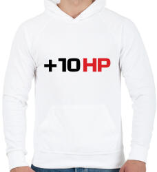 printfashion +10 hp - Férfi kapucnis pulóver - Fehér (2239607)