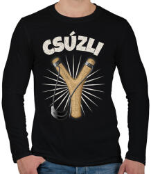 printfashion CSÚZLI - Férfi hosszú ujjú póló - Fekete (10215929)