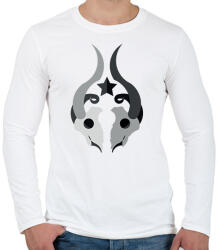 printfashion goat-skull - Férfi hosszú ujjú póló - Fehér (2252007)