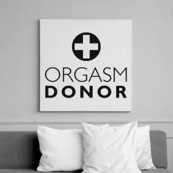 printfashion orgasm-donor-black - Vászonkép - Fehér (6623816)