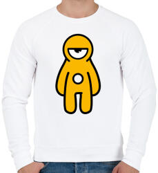 printfashion Kontraszt Küklopsz - Férfi pulóver - Fehér (4721351)